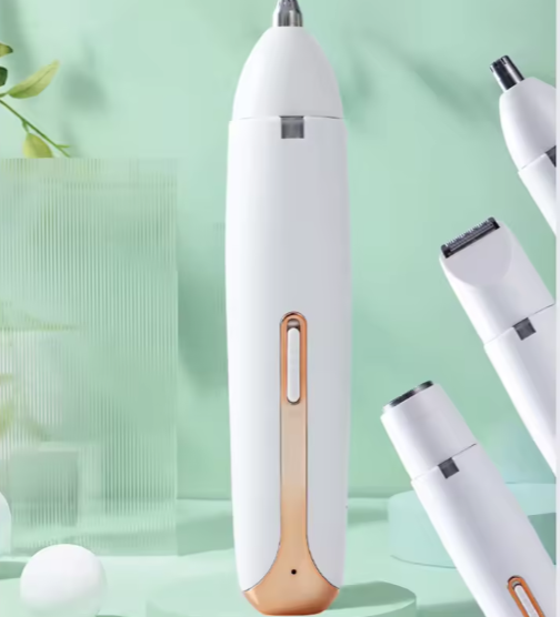 4-in-1 Rechargeable Women's Facial & Eyebrow Hair Trimmer – Multi-Functional Grooming Device